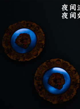 西游记流沙夜光旋转金属冰箱贴