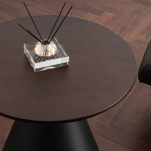 德宜客茶几客厅家用咖啡厅矮桌圆形岩板小茶桌设计师现代小圆桌子 - 图2