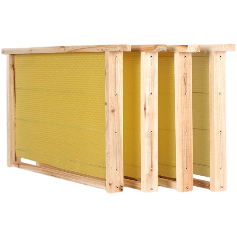 蜜蜂箱中蜂巢础框拉丝巢框成品散装标准意蜂养蜂工具全套百朵千丛-图3