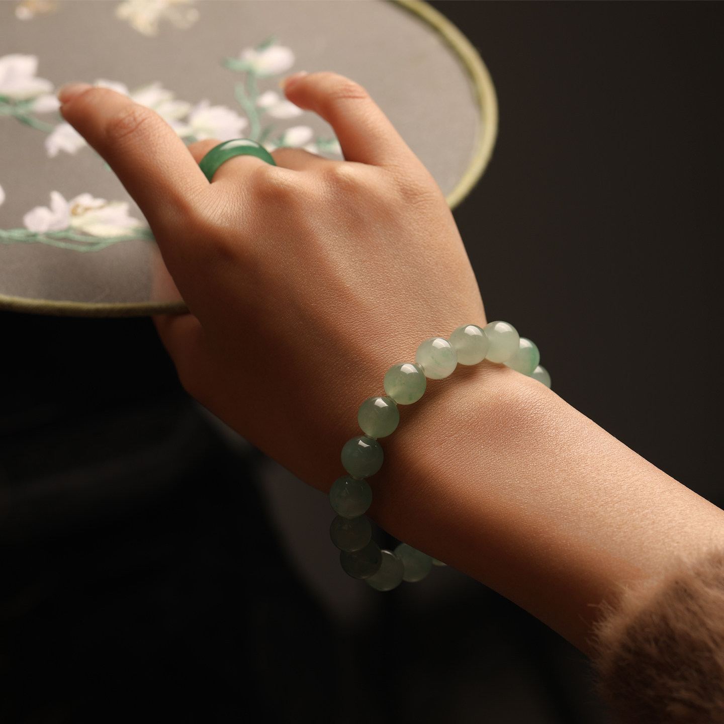 陈万福珠宝天然非洲翠A货珠串果绿冰飘花糯种满色DIY款精美手串,淘宝优惠券,粉丝福利购,淘宝优惠卷