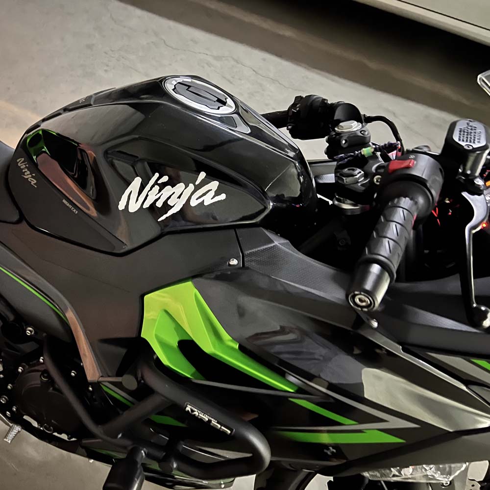 适用川崎 NINJA400 650 Z400 Z900改装车把平衡堵头车把防摔端子-图0