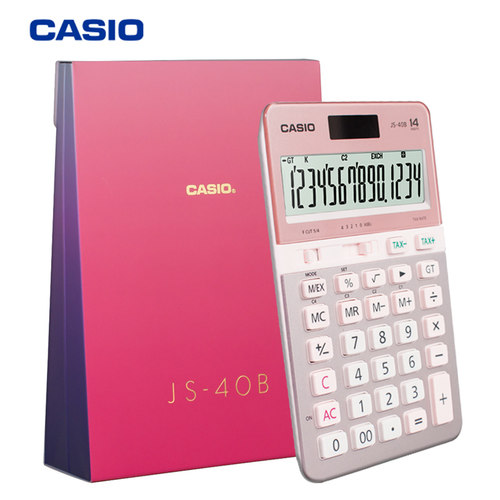 CASIO卡西欧JS-40B白领商务办公计算器14位数太阳能台式财务用 - 图3