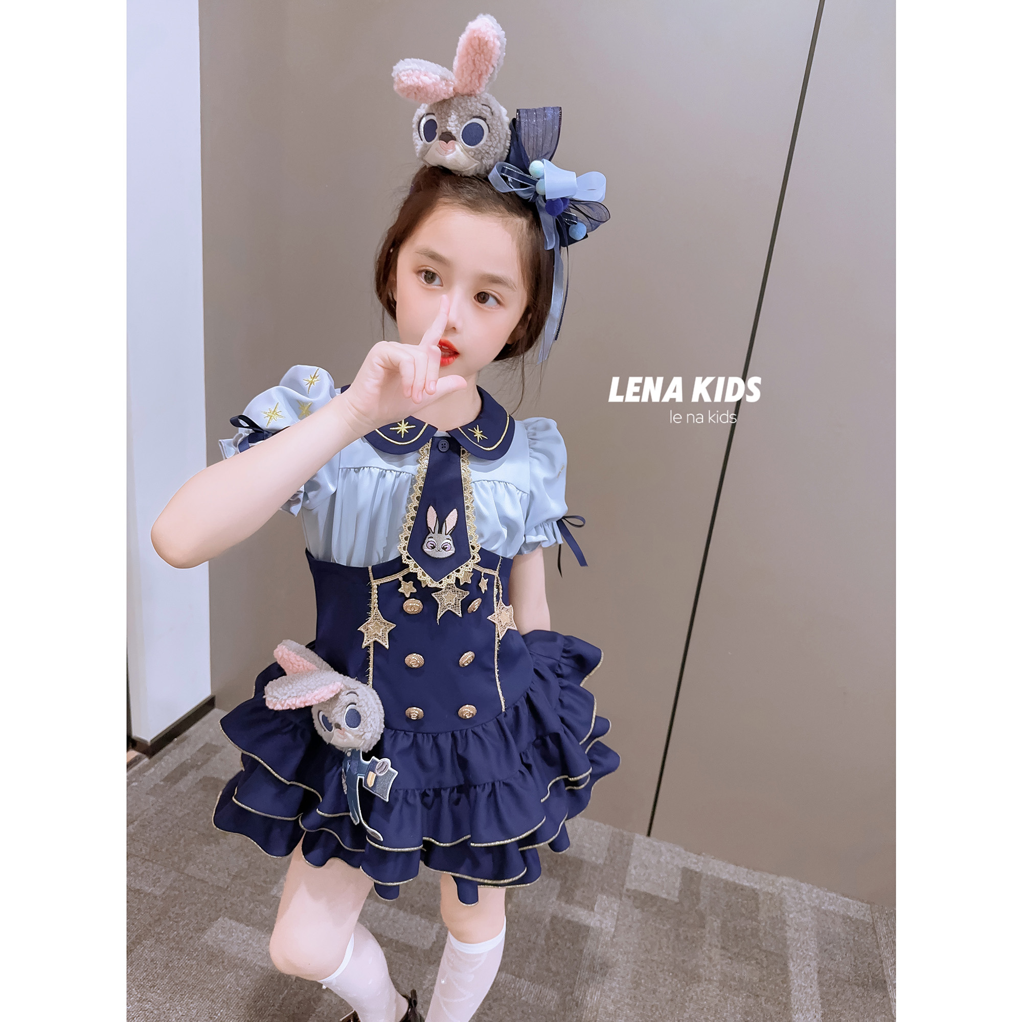 Lenakids 朱迪警官发饰高定气质时髦Lolita配饰24042609 - 图3