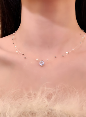 HEY TAO绝美满天星闪钻choker项链女轻奢百搭高级感颈链脖子配饰