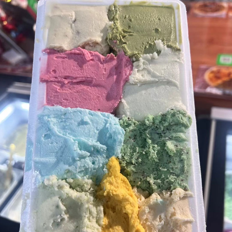 gelato冰淇淋打包盒食品级意大利意式硬质冰激凌保温盒外卖泡沫盒 - 图0