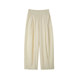 Casual loose high waisted off-white granny pants for women
