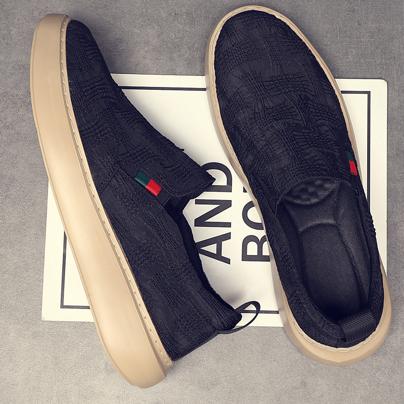 欧洲站男鞋潮牌轻便帆布鞋男乐福鞋一脚蹬懒人鞋透气软底休闲潮鞋,淘宝优惠券,粉丝福利购,淘宝优惠卷