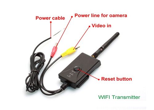 FPV WIFI视频 AVIN模块图传AV转WIFI支持安卓苹果显示器 DVR-图0