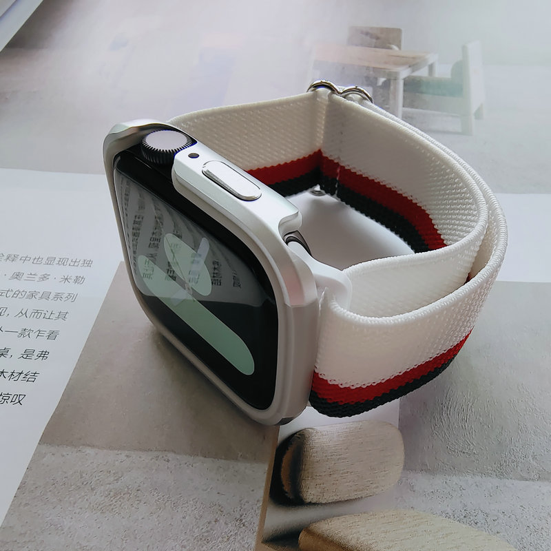 适用苹果手表金属套iwatch S789保护壳apple watch56SE铝合金边框-图1