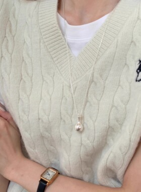 小酒壶吊坠酒瓶毛衣链轻奢高级感长项链韩版ins小众设计感慵懒风