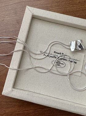 几何方块蛇骨项链女款2026新款轻奢高级感配饰长款装饰链挂件85cm