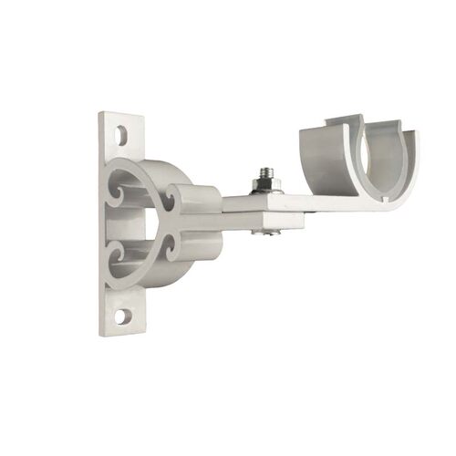 横装窗帘杆支架铝合金法兰托罗马杆固定座配件辅料底座架杆托挂钩 - 图3