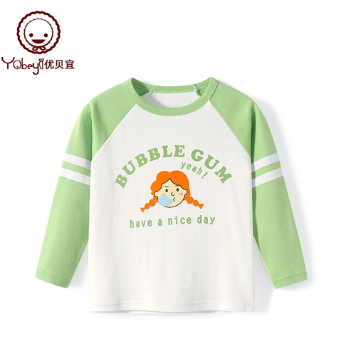 Хлопковая весенняя детская футболка для отдыха, лонгслив, в западном стиле, подходит для подростков