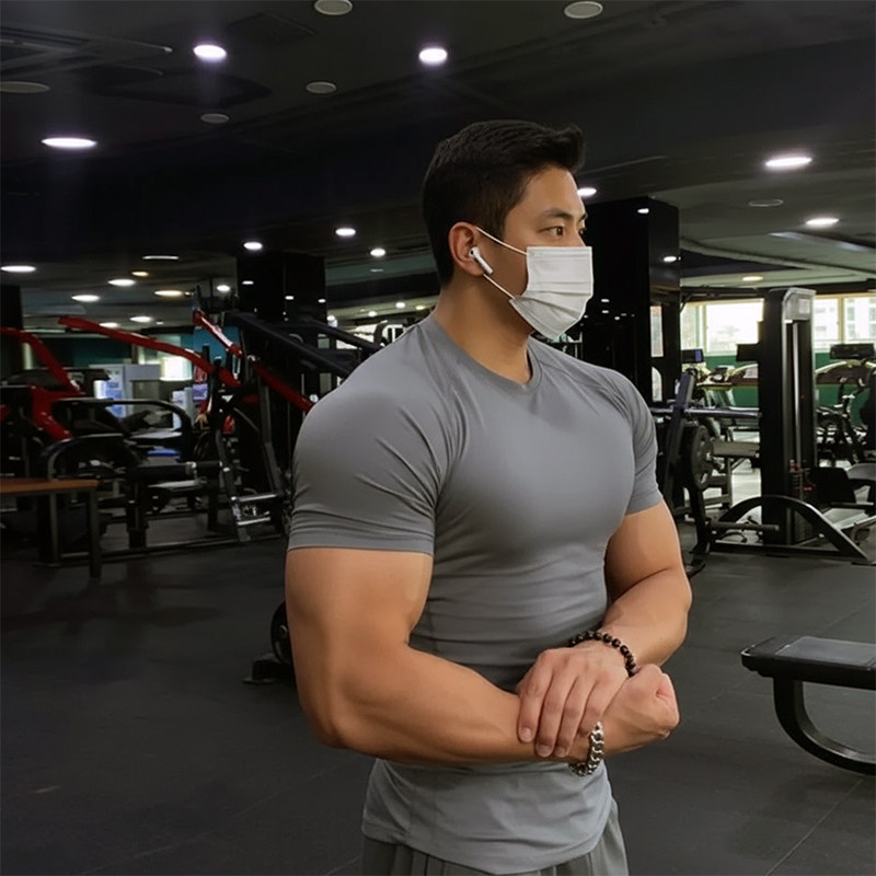 MCPW 健身T恤男高弹透气紧身衣速干短袖圆领运动肌肉器械训练服,淘宝优惠券,粉丝福利购,淘宝优惠卷