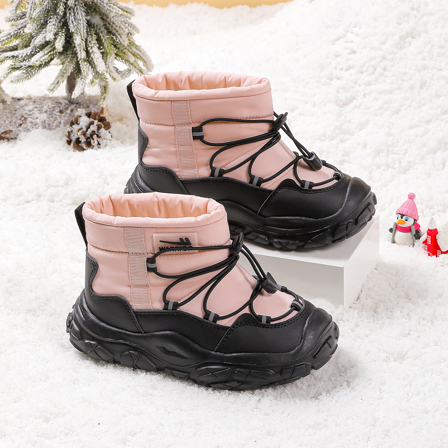 回力官方旗舰店女童雪地靴2025冬季新款学生加绒高帮保暖儿童棉鞋,淘宝优惠券,粉丝福利购,淘宝优惠卷