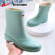 Huili waterproof and non-tiring rain boots for winter with fleece