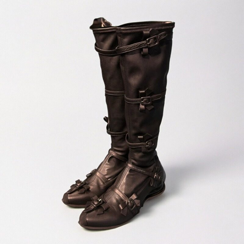 2026新款花朵蝴蝶结绑带长靴厚底增高显瘦高筒长筒靴街头机车风靴,淘宝优惠券,粉丝福利购,淘宝优惠卷