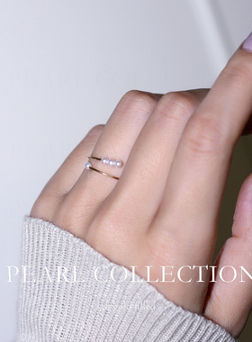 开口简约叠带百搭不掉色戒指时尚