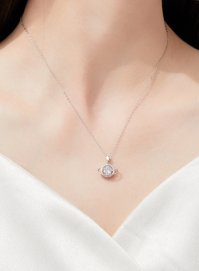 s925纯银幸运星项链女轻奢小众