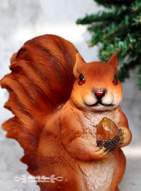 田园风仿真树脂森林系结婚礼物