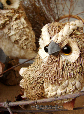 田园风森林系草编摆件结婚礼物