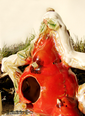 田园风美式乡村浮雕拍照道具摆件