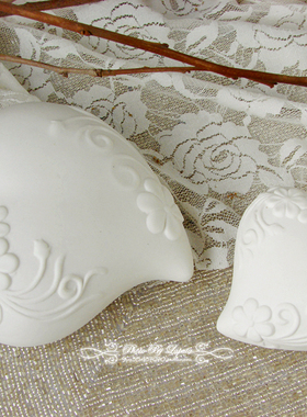 林间地中海风花朵爱心装饰摆件