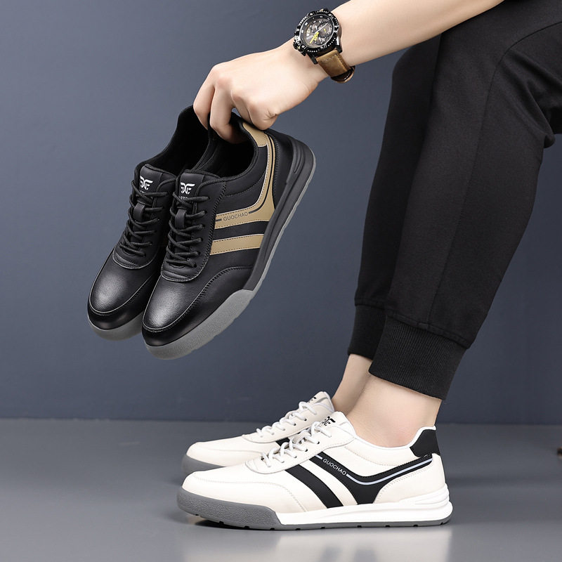 小白鞋新款男士商务休闲皮鞋男款运动休闲青年百搭板鞋潮男乐福鞋,淘宝优惠券,粉丝福利购,淘宝优惠卷