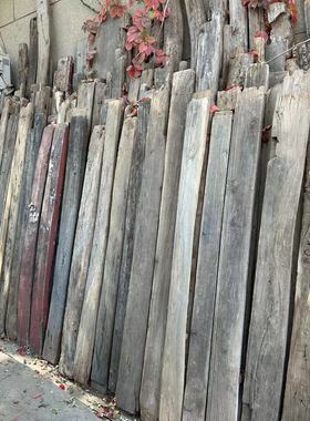 老榆木门板装饰木条板榆木门轴家用门风化老榆木方子装饰原材料