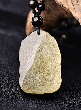 情侣金曜石三足金蟾项链