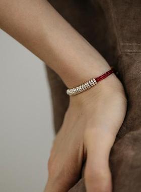 周家同款盘缠手手链小众复古手工编织情侣本命年手绳时尚精致礼物