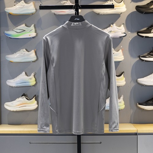 李宁长袖T恤男子2025秋季新款团购系列半高领休闲百搭卫衣ATLV349 - 图2