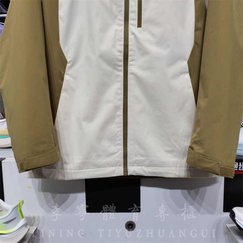 李宁2024冬季新款男子外套健身户外加绒三合一运动风衣 AWBU009 - 图1