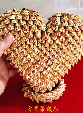 全程纯手工制作浪漫爱心全新真币一分钱1分折叠情人情侣爱人礼品