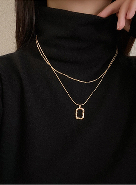 女不过敏不掉色项链毛衣链锁骨链