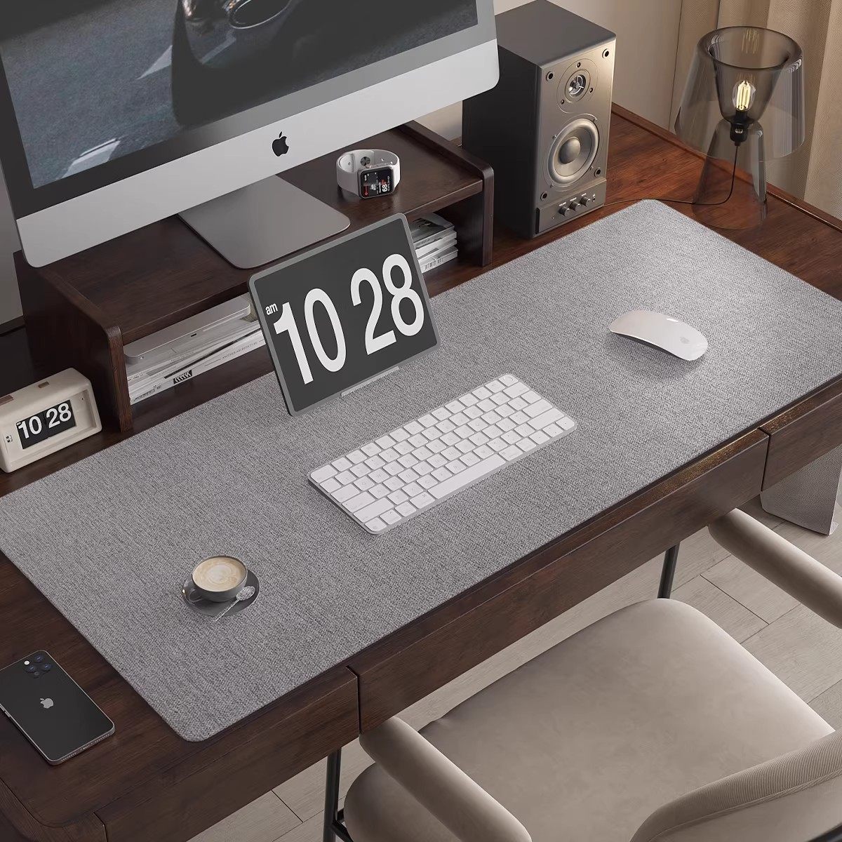 新中式轻奢高级感亚麻纹皮革桌布防水防油免洗防烫餐桌茶几桌面垫,淘宝优惠券,粉丝福利购,淘宝优惠卷