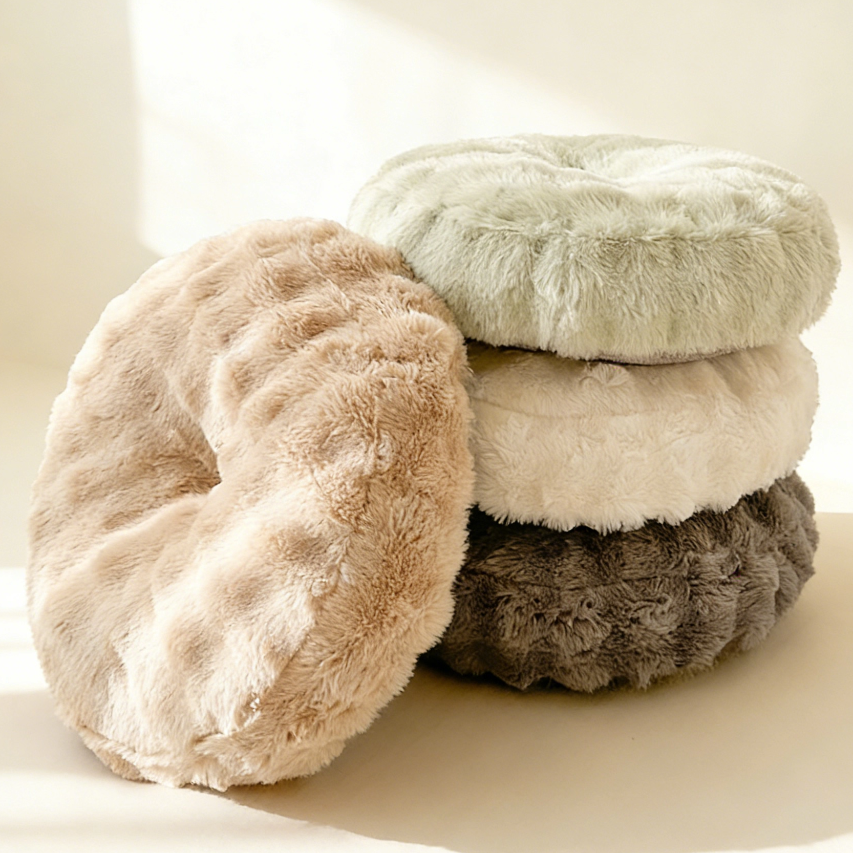 兔毛绒蒲团坐墩客厅懒人沙发简约ins地上坐垫看书坐垫阳台屁股垫,淘宝优惠券,粉丝福利购,淘宝优惠卷