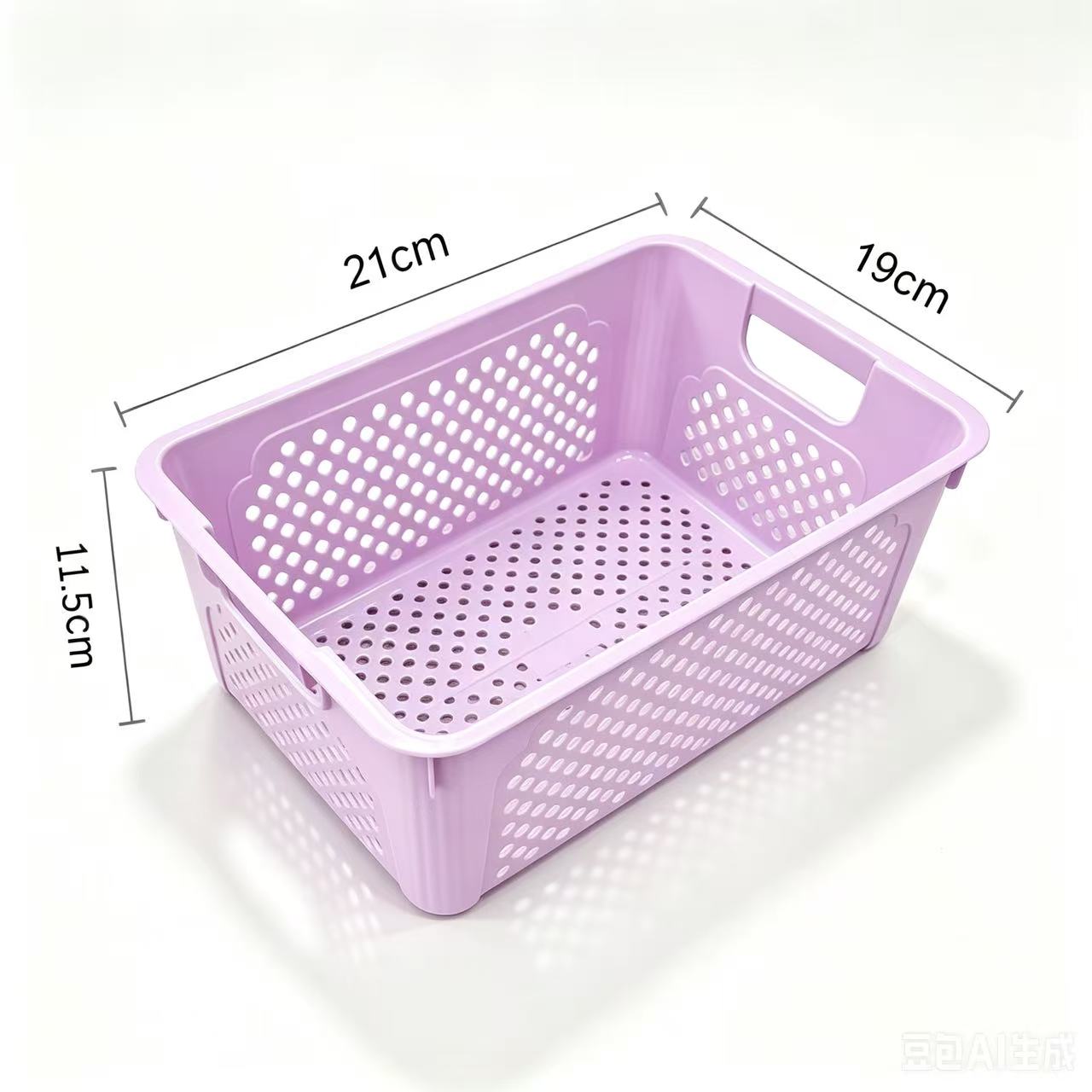 零食杂物收纳箱玩具整理筐家用塑料储物盒厨房橱柜篮子桌面置物箱