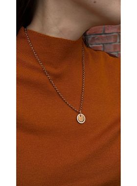 字母水钻项链简约时尚饰品爆款复古百搭小众