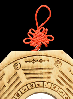 肥城大门口八卦镜桃木