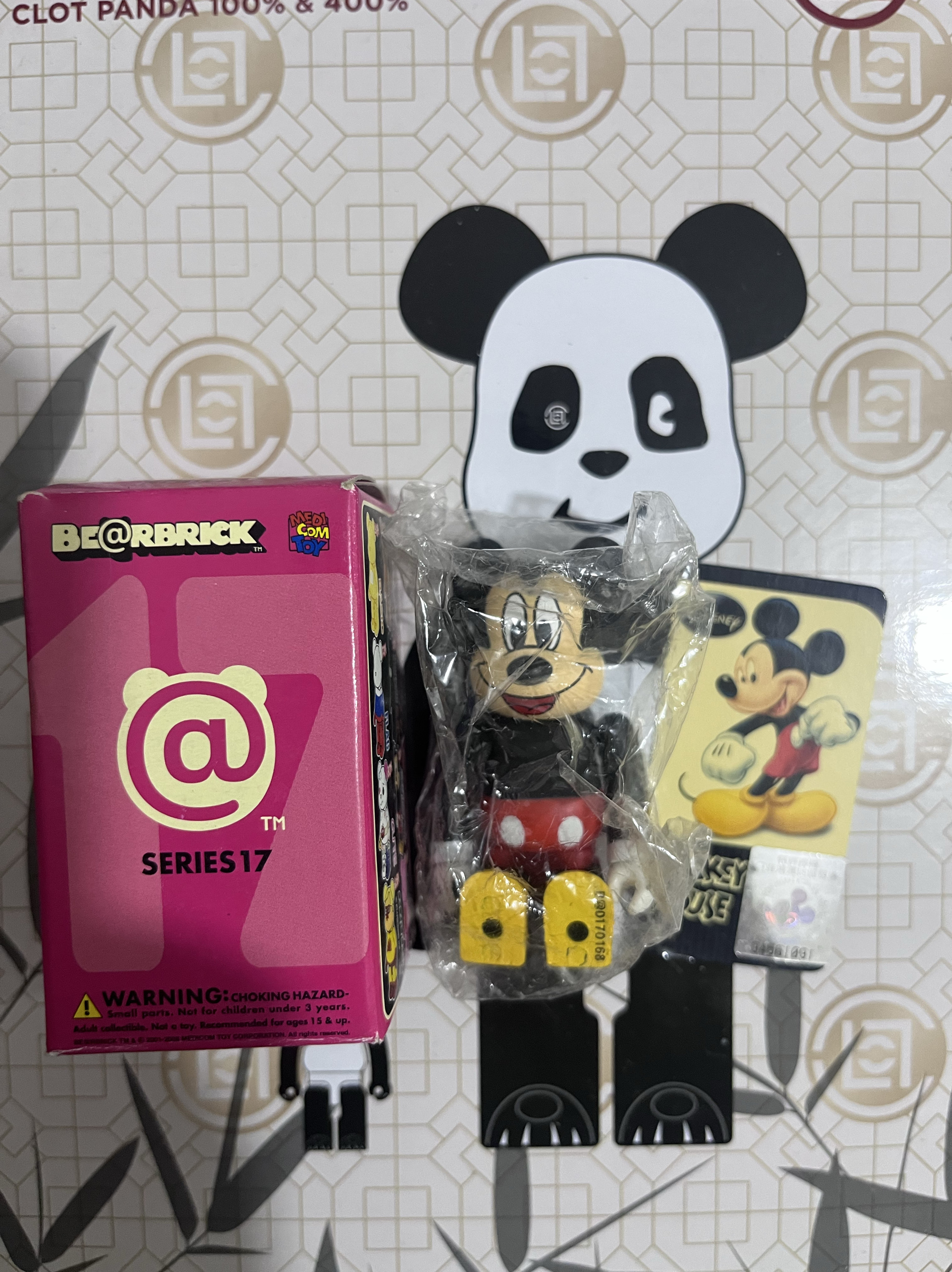 bearbrick 17代 积木熊be@rbrick 17代 米奇 果冻 盲盒确认款 - 图1