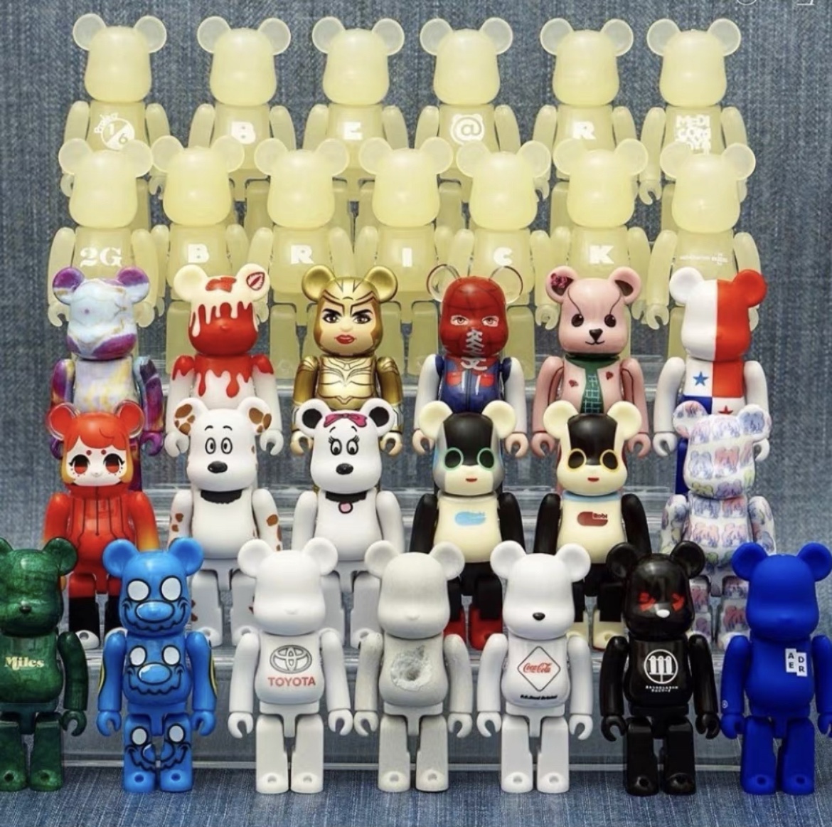 bearbrick 40代积木熊盲盒 确认款网红潮流正品现货 B熊 潮流摆件 - 图0