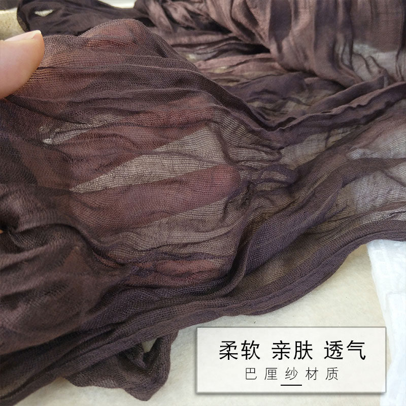 2025新款棉麻围巾女秋冬季薄纯色文艺丝巾褶皱百搭保暖围脖披肩,淘宝优惠券,粉丝福利购,淘宝优惠卷