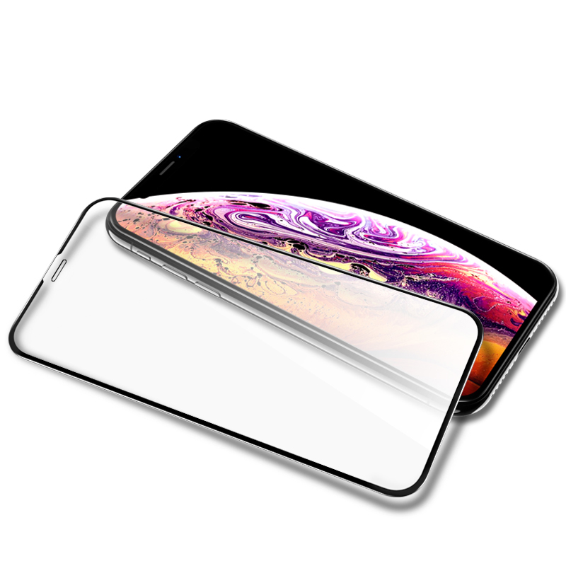 适用于iphone11苹果X钢化膜11promax全屏6/6s/plus覆盖12玻璃iPhoneXsMax/xr/7/8/Xs防摔Max手机pro绿光mini-图0