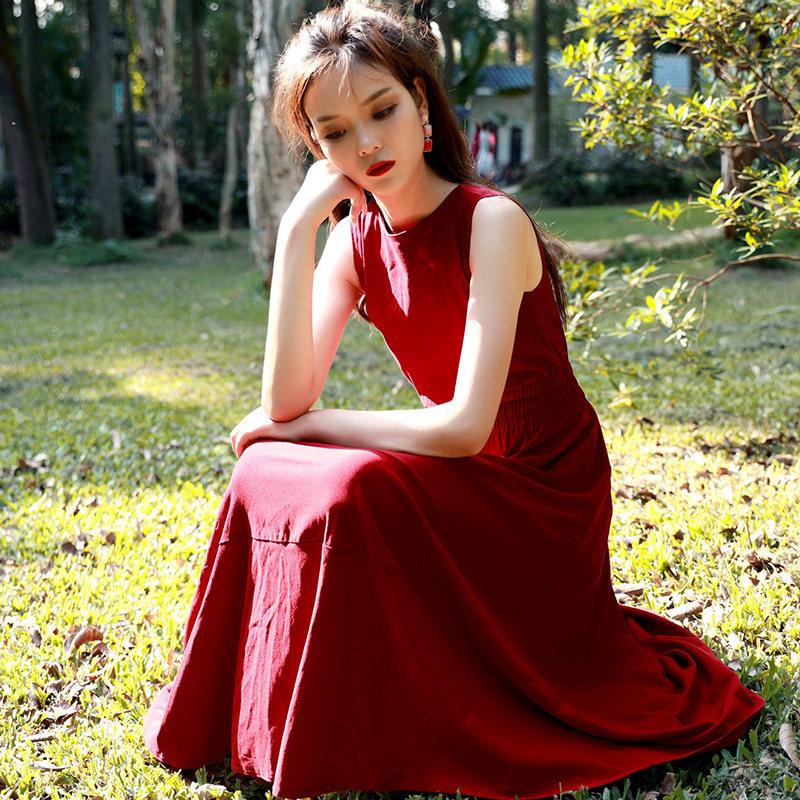 魅影仙女2020法式桔梗气质连衣裙 魅影仙女连衣裙