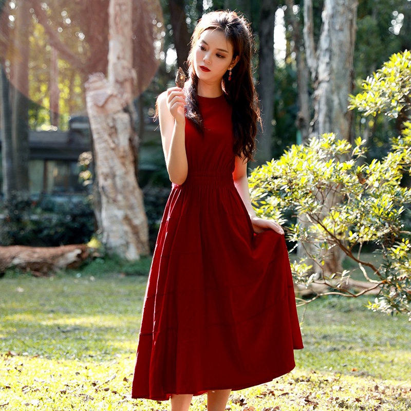 魅影仙女2020法式桔梗气质连衣裙 魅影仙女连衣裙