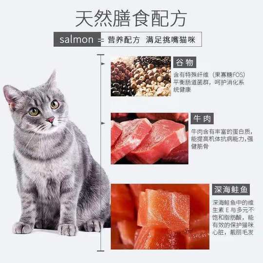 Crazy Puppy Cat Food Beauty Gato Gato embarazado Cat Adulto Adult Cat Comida Postería Hermosa Cabello Hulador de pescado Deepa Defirectora