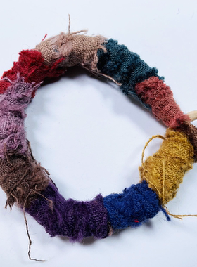 纯手工精编布条手环手链手镯手绳棉麻布绳纯手工编织男女情侣款