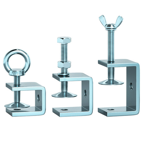 【TMAX精工】老虎夹子管卡方形u型固定件c型固定夹具夹紧器手拧 - 图3