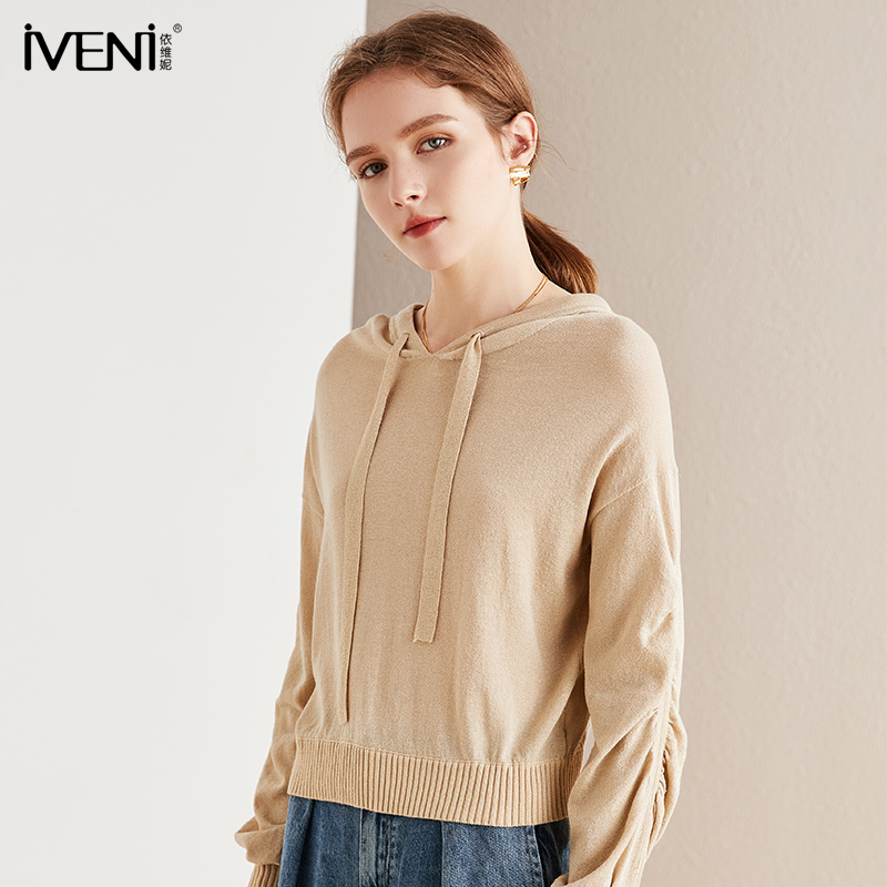 IVENI/依维妮2023秋季新款百搭毛衣针织衫